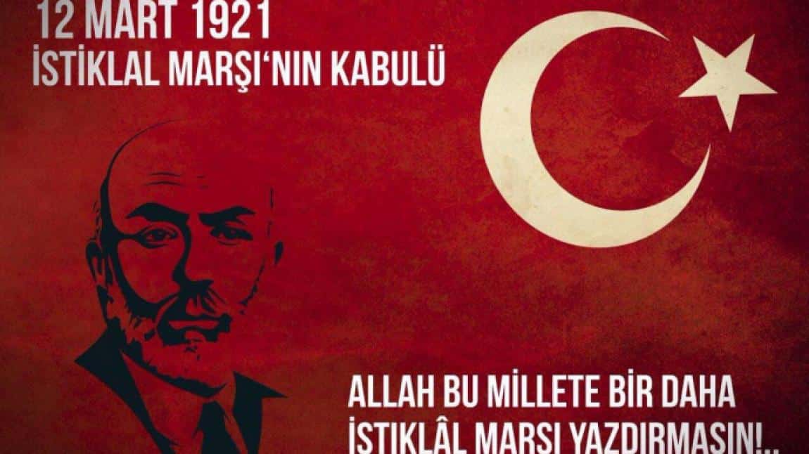 12 Mart İstiklal Marşı'nın Kabulünün 102.Yılı